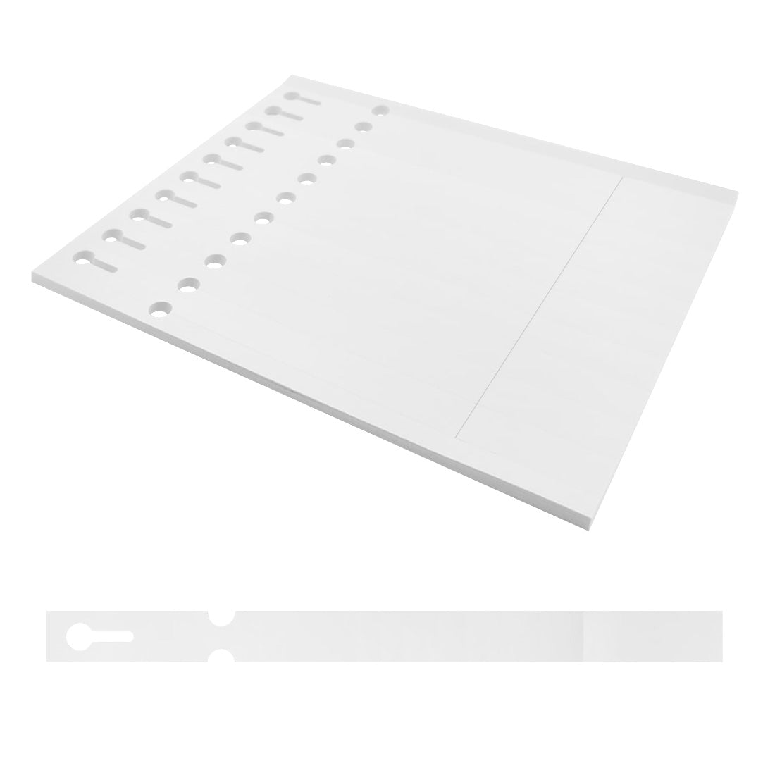 Sleufetiketten 250x19,1mm PET
