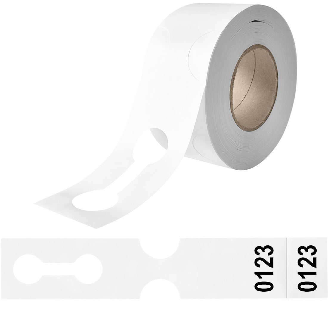 Sleufetiketten 400x75mm HDPE - Genummerd
